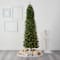 7.5ft. Pre-Lit Green Mountain Pine Artificial Christmas Tree, Clear LED Lights
